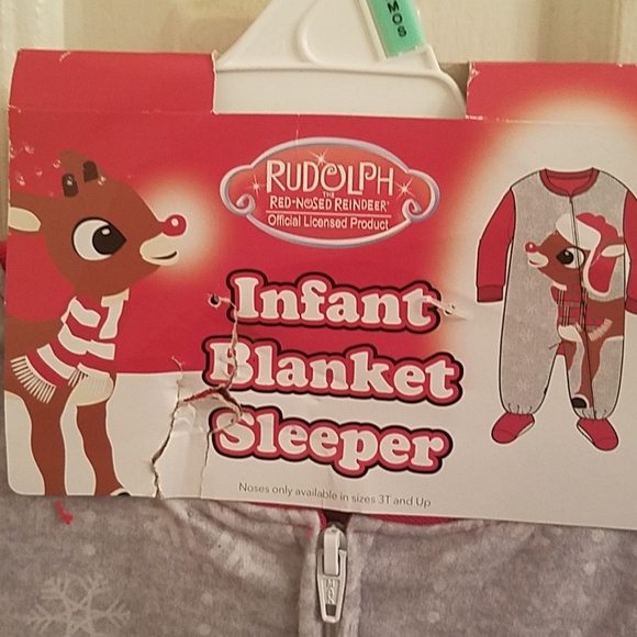 Christmas Infant blanket sleeper - Picture 2 of 6